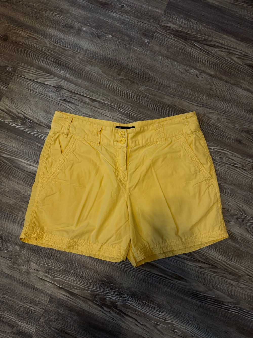 INC International Concepts Bright Canary Yellow Women's Shorts